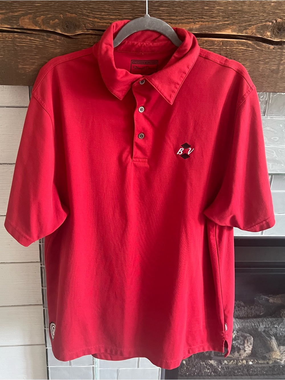 Bob Vokey Titleist Red Straight Downs Men’s Golf Shirt Embroidered Polo Large